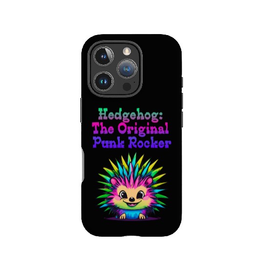 Cute Punk Rock Hedgehog: The Original Rebel IPhone Cases
