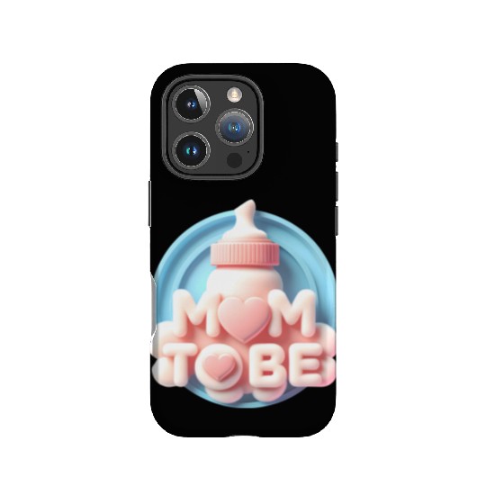 Cute Mom To Be Baby Announcement Design IPhone Cases