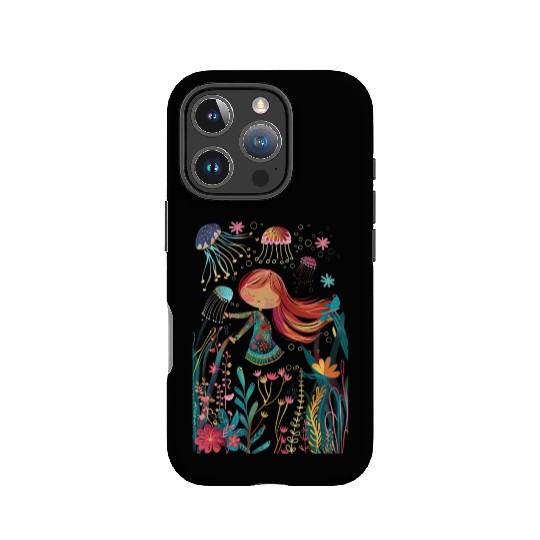 jellyfish girl IPhone Cases