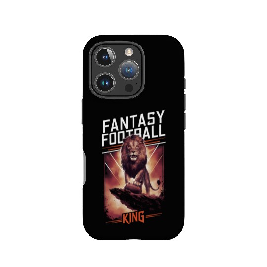 FANTASY FOOTBALL KING LION FANTASY FOOTBALL CHAMP IPhone Cases
