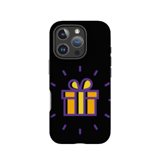 AA line icon of a gift box typically features a si IPhone Cases