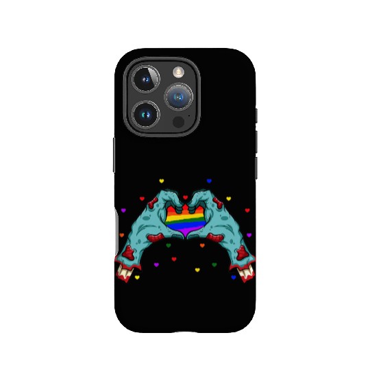 Halloween Hand Skeleton Heart LGBT Pride Rainbow IPhone Cases