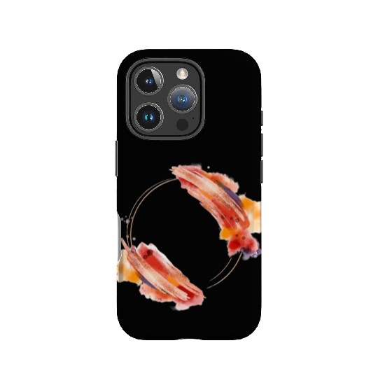 a vector abstract watercolor-painted frame involve IPhone Cases