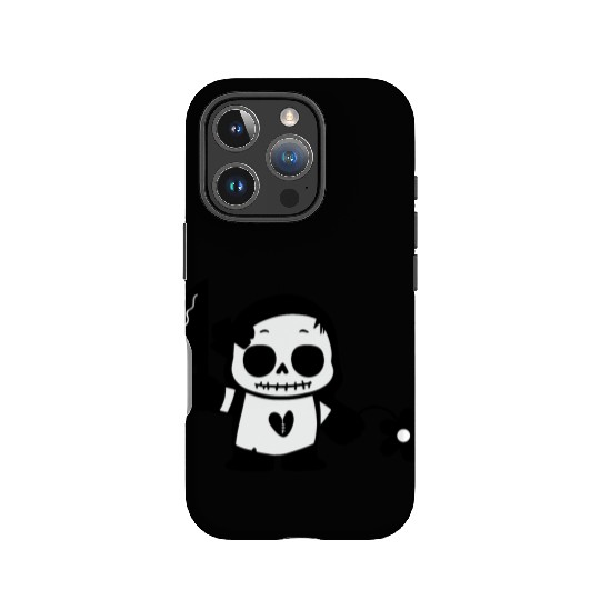 Halloween Girl with Flower and Knife IPhone Cases