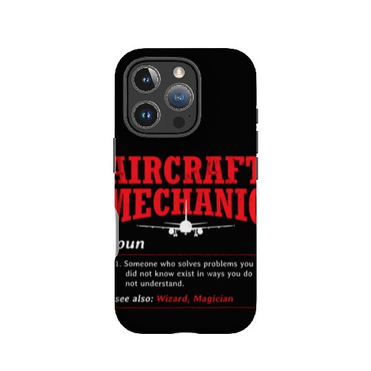 Aircraft Mechanic Definition Airplane Aircraft IPhone Cases