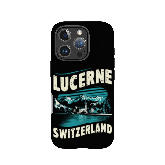 Lucerne Switzerland Souvenir Scenic Mountains IPhone Cases