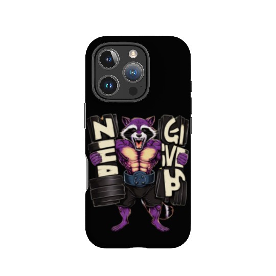Raccoon Gym Retro Cool IPhone Cases