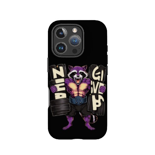 Raccoon Gym Retro Cool IPhone Cases