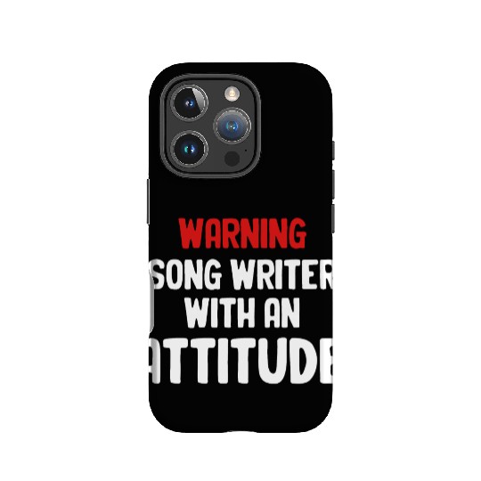 Warning Song Writer Attitude Karaoke Guitarist IPhone Cases