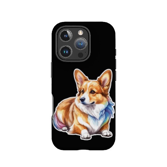 Pembroke Welsh Corgi Watercolor IPhone Cases