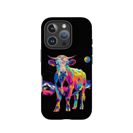Hereford Cattle Farmer Popart IPhone Cases