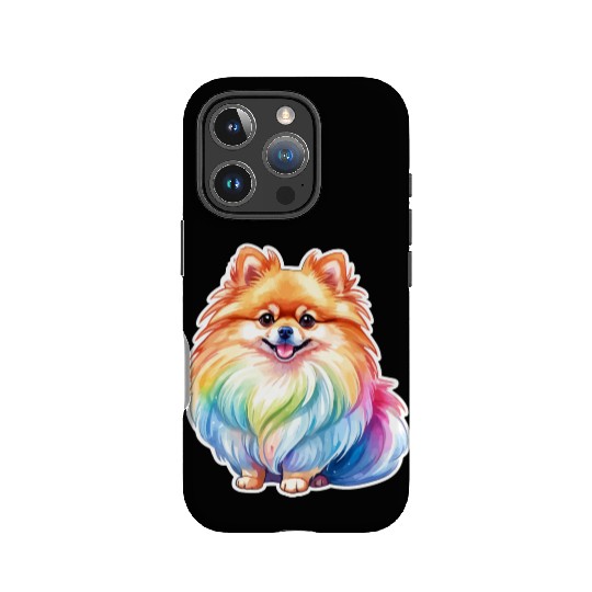 Pomeranian Watercolor IPhone Cases