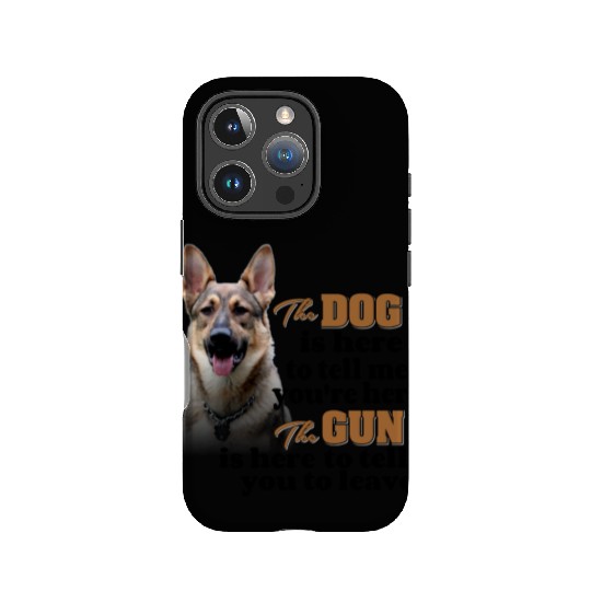 German Shepherd Gun Owner IPhone Cases