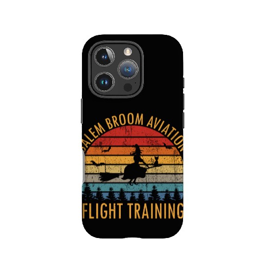 Womens Salem Broom Aviation Flight Halloween IPhone Cases