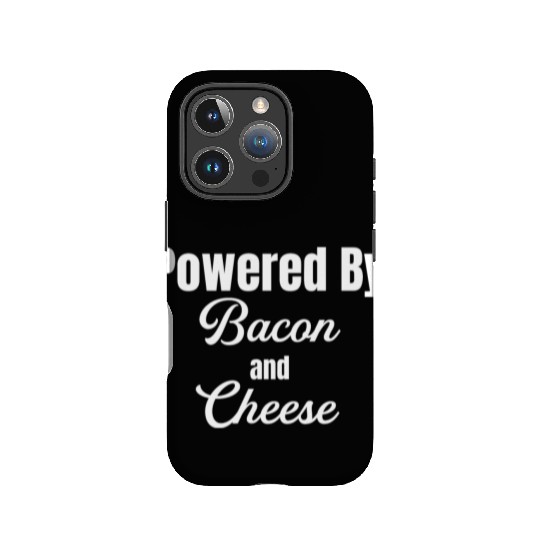 Powered By Bacon and Cheese Meaty Barbecue BBQ IPhone Cases