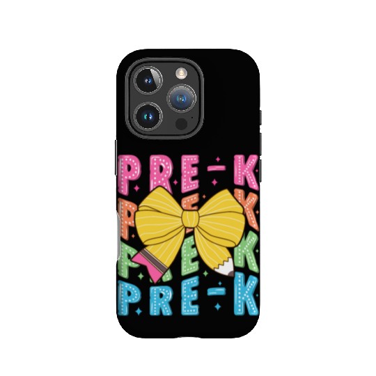 Retro Coquette Pre-K Teacher Student Funny Back To IPhone Cases