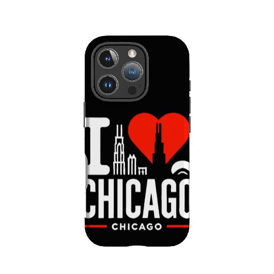 I Love Chicago The Windy City Chi-Town IPhone Cases