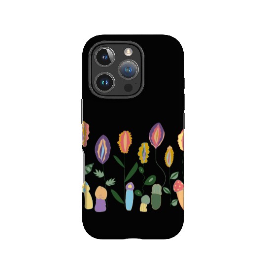 Flower Meadow with Mushrooms. Body Positivity. IPhone Cases