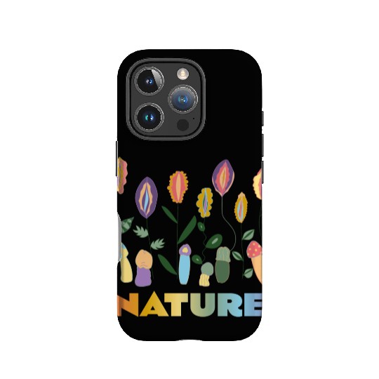 Flower Meadow with Mushrooms. Body Positivity. IPhone Cases