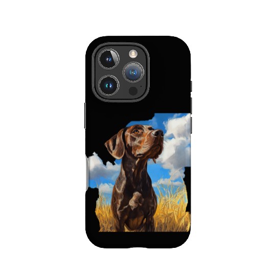 German Shorthaired Pointer Watercolor Picture IPhone Cases