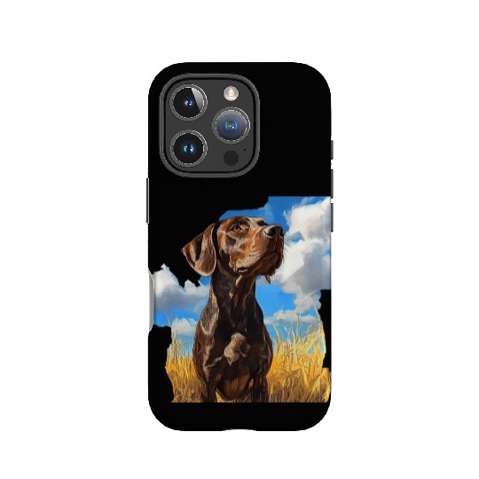 German Shorthaired Pointer Watercolor Picture IPhone Cases
