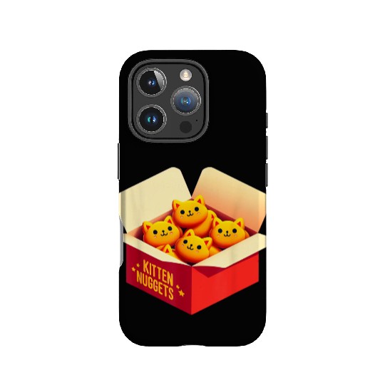 Kitten Nuggets Food Pun Cat Lover Gift Chicken Nug IPhone Cases