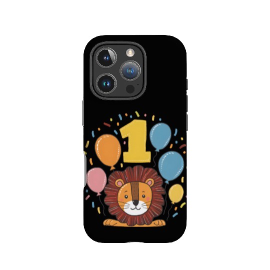1th Birthday Lion Children's Birthday Party IPhone Cases