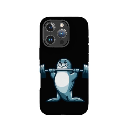 Seal fitness workout gym barbells training IPhone Cases