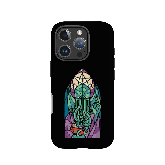 Cthulhu Church Stained Glass Cosmic Horror Funny IPhone Cases