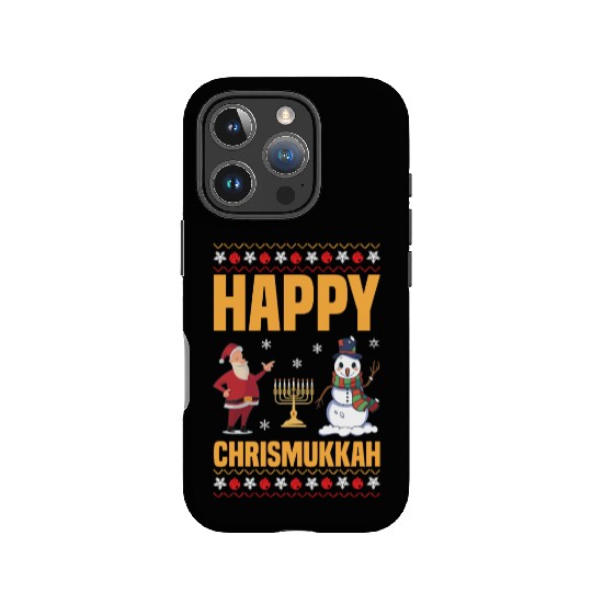 Happy Chrismukkah Funny Hanukkah Christmas Santa IPhone Cases