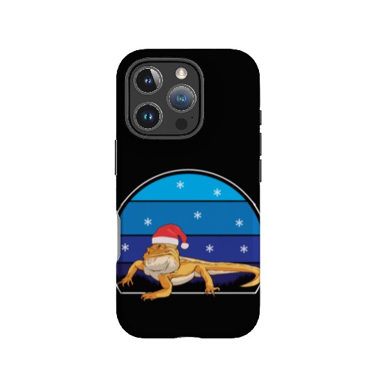 Iguana Christmas Light Sweater Funny Animals Lover IPhone Cases