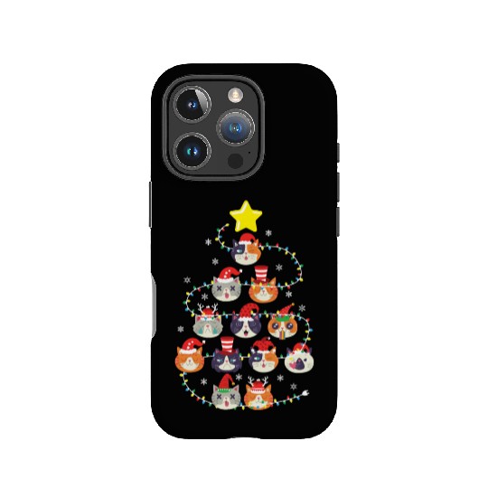 Cats Ugly Christmas Sweater Cat Snowflakes Xmas IPhone Cases