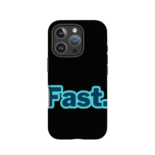 Fast. word typography IPhone Cases