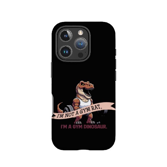 I’m not a gym rat I’m a gym dinosaur funny T-rex IPhone Cases