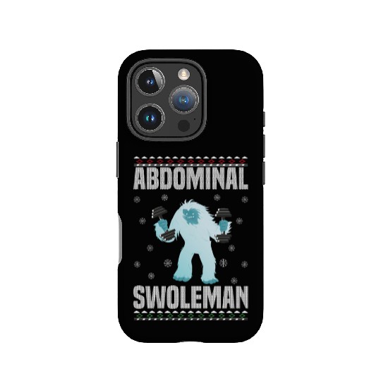 Abdominal Swoleman Yeti Fun Christmas Gym IPhone Cases