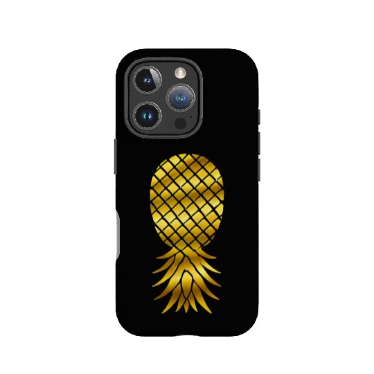 GOLD UPSIDE DOWN PINEAPPLE GREY SWEAT PANTS IPhone Cases