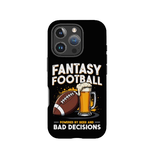 Fantasy Football: Powered by Beer and Bad Decision IPhone Cases