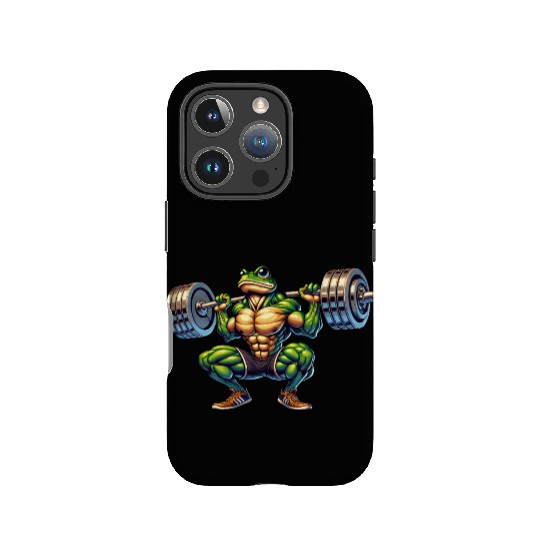 Frog Toad Fitness Barbell Gym Workout Training IPhone Cases