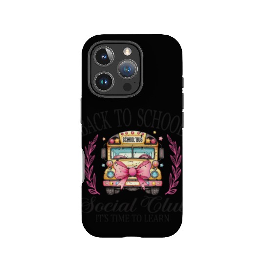 Back to School Bus Soociial Clubb Retro IPhone Cases