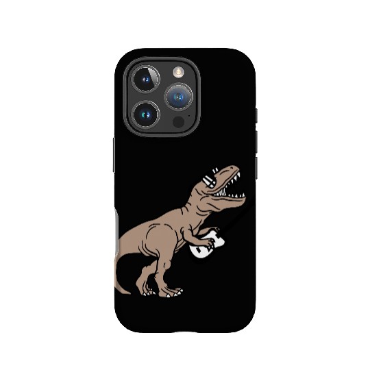 T. Rex Dino DJ Dinosaur Party Animal Plays Guitar IPhone Cases