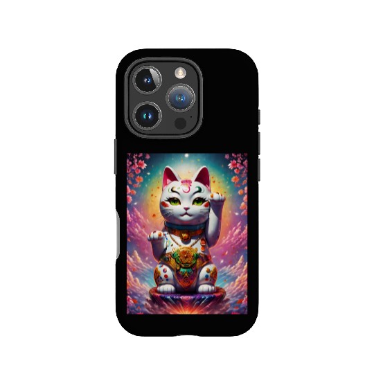 Maneki neko lucky cat IPhone Cases