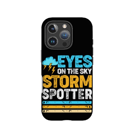 Retro Meteorologist Eyes On The Sky Strom Spotter IPhone Cases