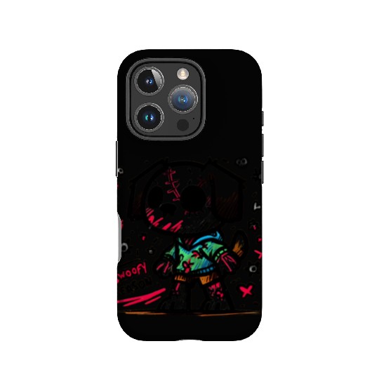 Spooky season zombie dog IPhone Cases