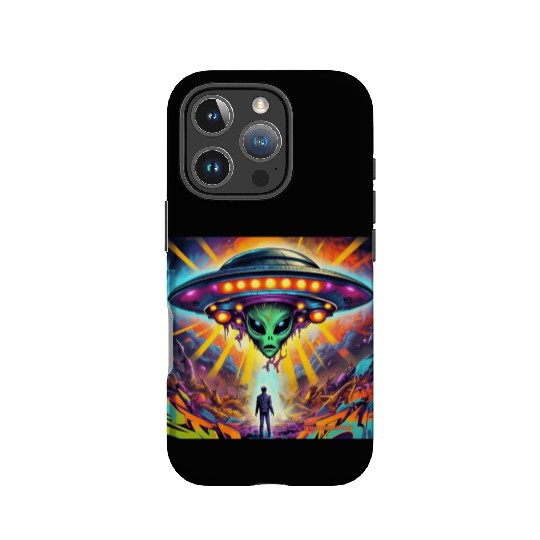 Trippy alien IPhone Cases