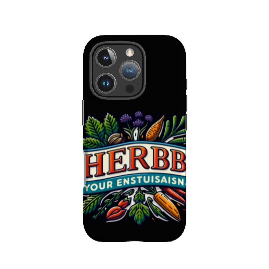 Herb Your Enthusiasm: A fun, punny herbs design. IPhone Cases