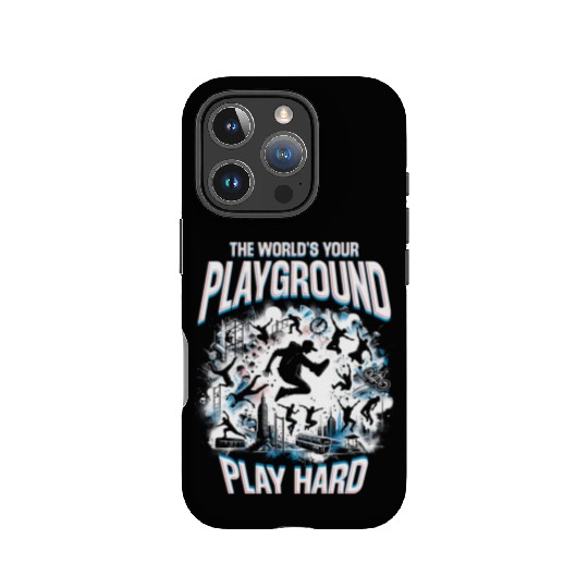 Parkour The World's Your Playground Play Hard IPhone Cases