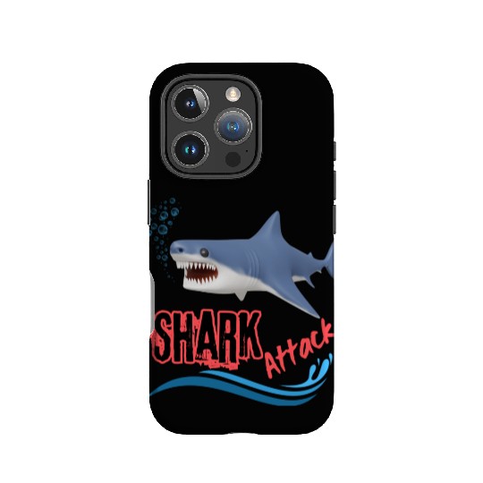 A different unique colorful shark attack design IPhone Cases