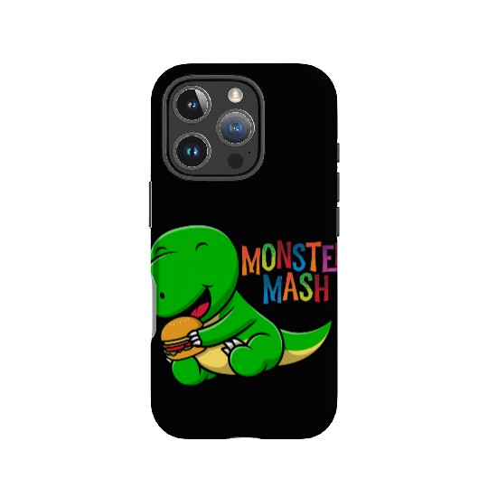 Monster eats hot dog IPhone Cases