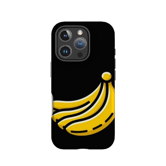Banana minimalist bananas design food art 1 IPhone Cases