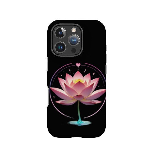 Heartfelt Serenity: Lotus Pulse IPhone Cases